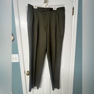 Jos A. Bank executive collection Natural stretch wool gabardine mens pant 40 Reg